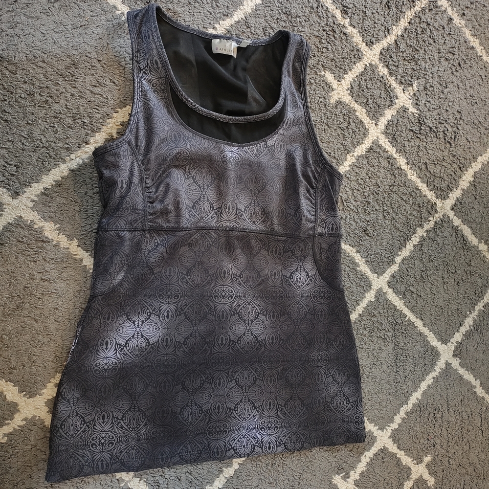 Athleta Shanti Misty Lace Print Tank size m